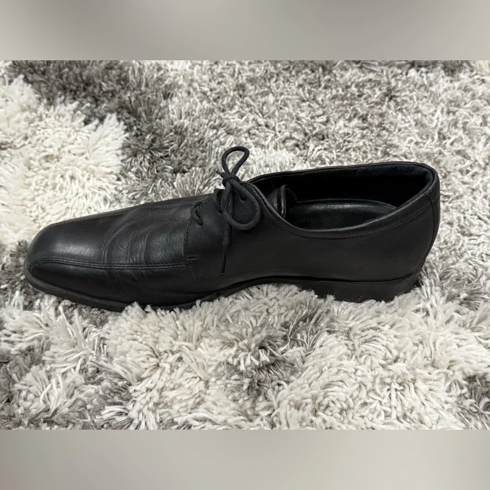 ECCO Black Leather Lace-Up Dress Shoes Men's Size 45 (US 11-11.5)